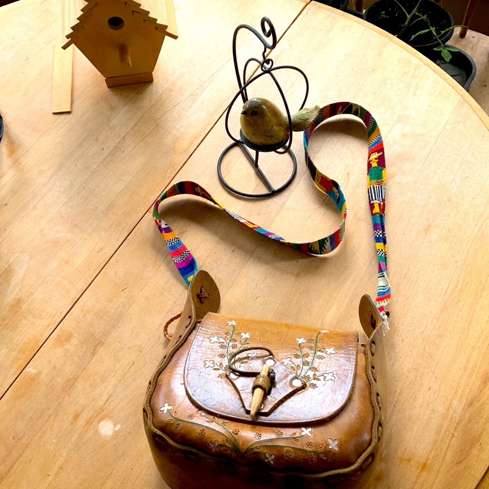 Vintage 70s leather purse !